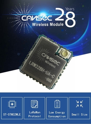Modul Komunikasi Lora Berukuran Kecil Cansec LRW32BH-HA/UA-C ST-STM32WLE Transmisi Lorawan Jarak Panjang