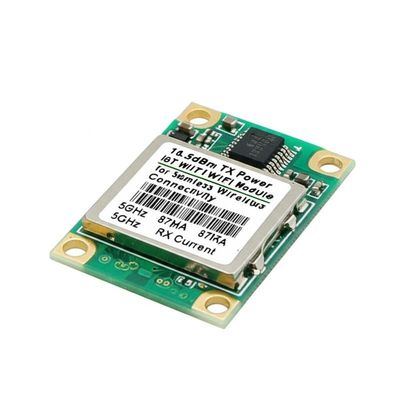 Modul WiFi IoT Daya TX 16.5dBm untuk Konektivitas Nirkabel Mulus 2.4GHz Arus TX 380mA Arus RX 5GHz 87mA