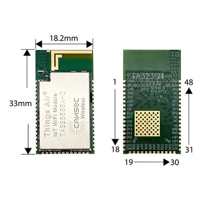 Nirkabel IoT Modul Pemancar Wifi Ipv4 & IPv6 Cansec TA3235SSA-C Ti CC3235 Beralih Modul Wifi Untuk Otomasi Industri